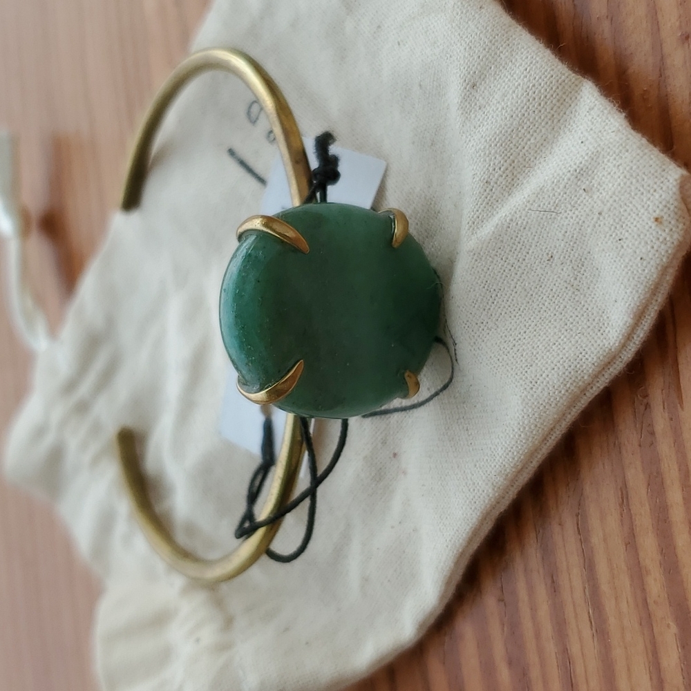 Lena Bernard Green Adventurine Cuff